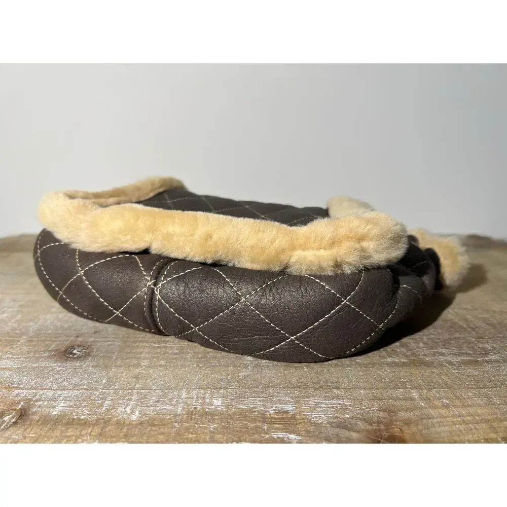 Vintage Chanel Small Shearling Accordion Flap Bag - Picture 7 of 10